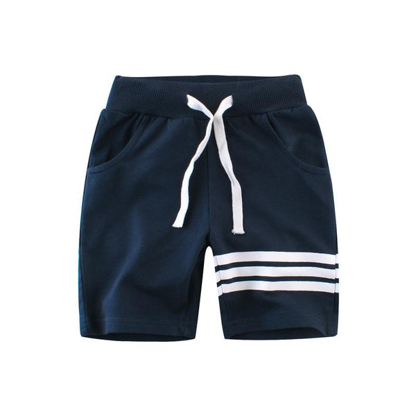 Boy Cotton Stripes Print Shorts