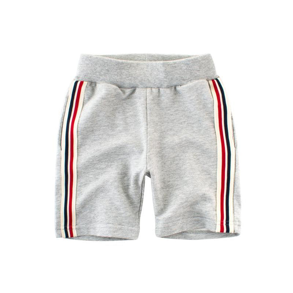 Boys Cotton Line Print Breathable Shorts