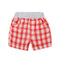 Boys Cotton Plaid Print Elastic Waist Shorts