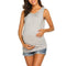 New Arrival Maternity Solid Color Sleeveless Nursing Tops