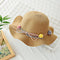 Little Girl Fashion Multicolor Pom Pom Design Handmade Wavy Sun Hat