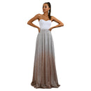 Hot Sale Strapless Sleeveless Sequin Maxi Dress