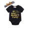 2 Pcs Baby Cotton Letter Print Bodysuit And Headband