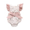 Baby Girl Cotton Floral Print Patchwork Bodysuit