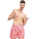 Men Solid Color Drawstring Casual Shorts