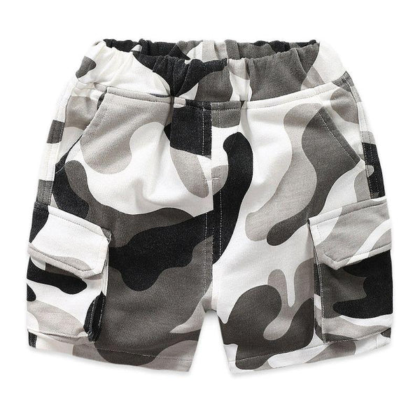 Boys Cotton Camouflage Printed Thin Sports Beach Shorts