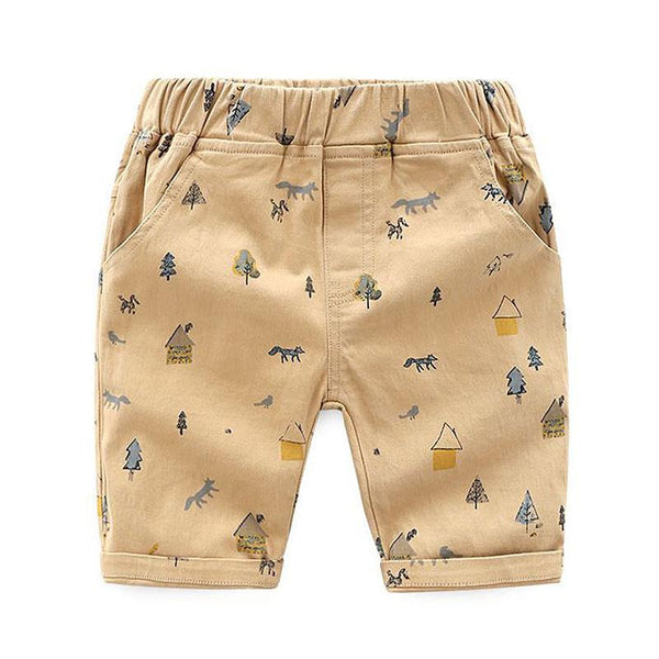 Boys Print Casual Shorts