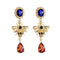 Cute Drop Crystal Drop Alloy Bee Shaped Women Stud Earrings