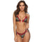 Women Sexy Geometric Print Patchwork Tassel Design Two-Pieces Swimsuit Bikini