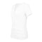 Women Casual Loose Solid Color V Neck Short-sleeve Buttoned T-shirt