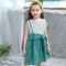 Girl Cotton Patchwork Sleeveless Dress