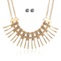 Hot Sale Women Exaggerated Double Layer Chain Boho Style Jewelry Set