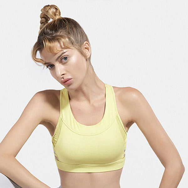 Women Fashion Solid Color Seamless Yoga Work-out Cropped Camis