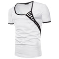 Men Cotton Simple Edging Design Short Sleeves T-Shirts