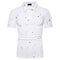 Men Paint Print Lapel Short Sleeves Polo Shirts