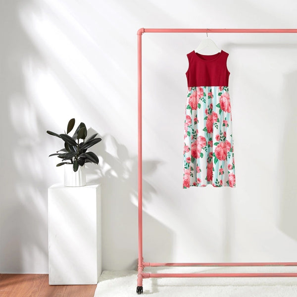 Matching Family Outfits Floral Print Long Dress