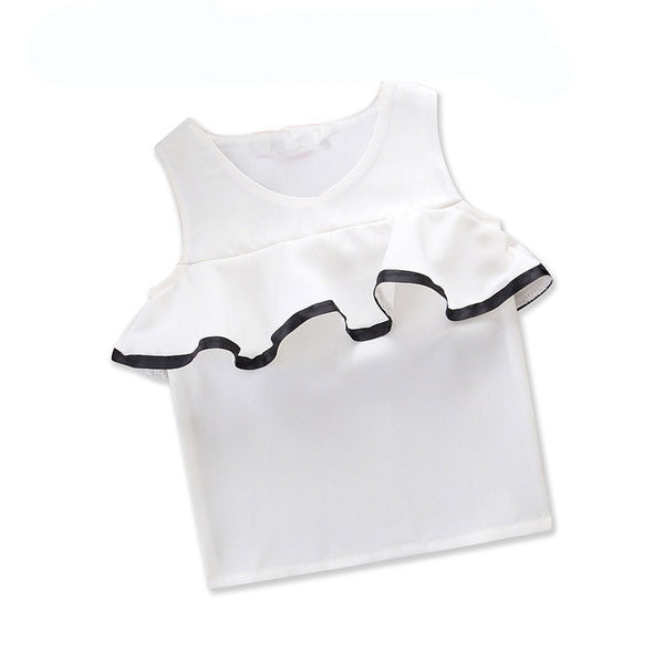 Matching Family Outfits Polyester Ruffle Sleeve Tops