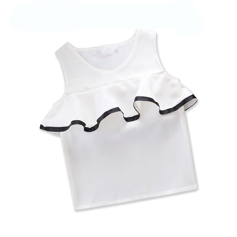 Matching Family Outfits Polyester Ruffle Sleeve Tops