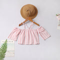 Matching Family Outfits Cotton Spaghetti Strap Stripe Print Tops
