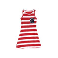 Matching Family Outfits Stripe Print Round Collar Sleeveless Dress