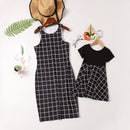 Matching Family Outfits Cotton Plaid Print Dress