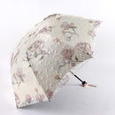 Double Layers Embroidered Lace UV Protection Rainy Sunny Umbrella