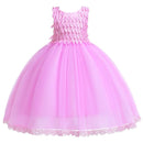 Girl Leaves Pattern Tutu Princess Dress