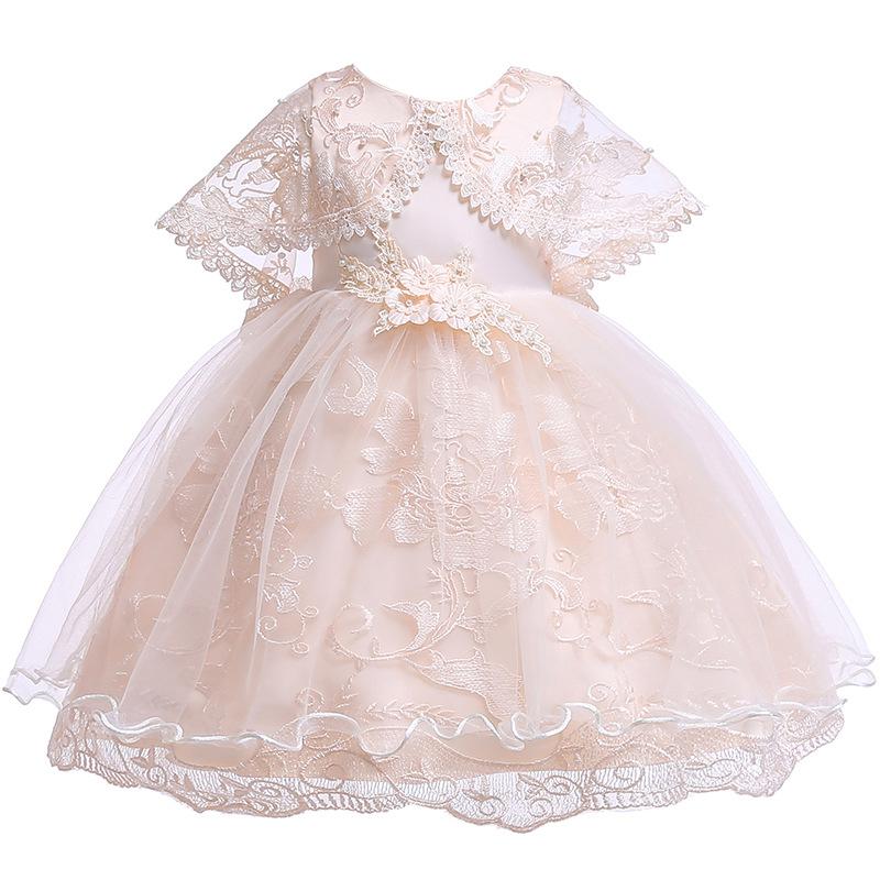 Girl Hollow Out Lace Tutu Princess Dress