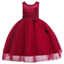 Girl Floral Print Mesh Tutu Dress