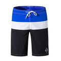 Men Solid Color Blocking Beach Shorts
