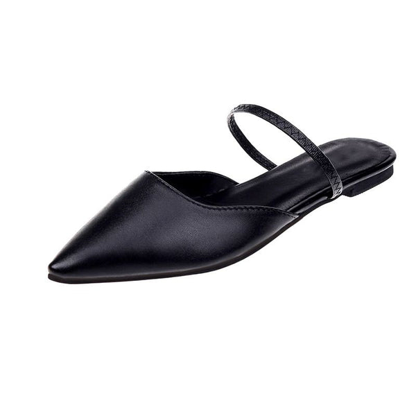 High Quality PU Upper Pointed Toe Slippers Shoes