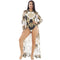 Halter Pattern Graphic Print Sun-protection Cover Up Swimwear 2pcs/set