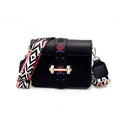 Campus Girl Unique Multicolor Woven Strap Pattern Mini Bag
