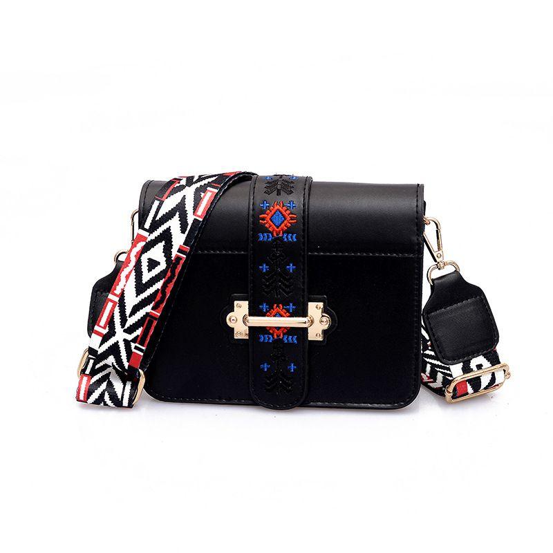 Campus Girl Unique Multicolor Woven Strap Pattern Mini Bag