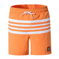 Men Striped Patchwork Casual Sports Shorts