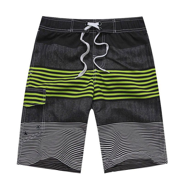 Men Fashion Striped Drawstring Shorts