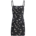 New Design Women Butterfly Print Bodycon Slip Dress