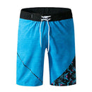 Men Polyester Print Quick Drying Sports Shorts