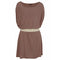 Women Casual Round Neck Defined Waist Loose Sundress