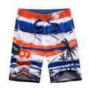 Fashion Men Print Quick Drying Holiday Beach Shorts