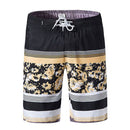 Men Striped Print Quick Drying Beach Shorts