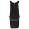 Women Round Neck Sleeveless Graphic Print Figure Flattering Knit Dress