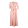 Women Vacation Style Solid Color Patchwork Lace Sun-protective Cover-ups