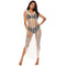 Hot Sale Women Side-slit Hollow Out See-through Crochet Cover-ups