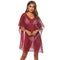 Women Sexy Lace Hollow Out See-through Sun-protective Cover-ups