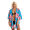 Women Simple Vacation Style Floral Print Sun-protective Cover-ups