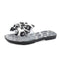 Bowknot Design Leopard Flat Slippers Shoes