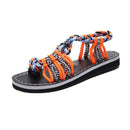 Open Toe Woven Design Women Casual Gladiator Sandals Shoes
