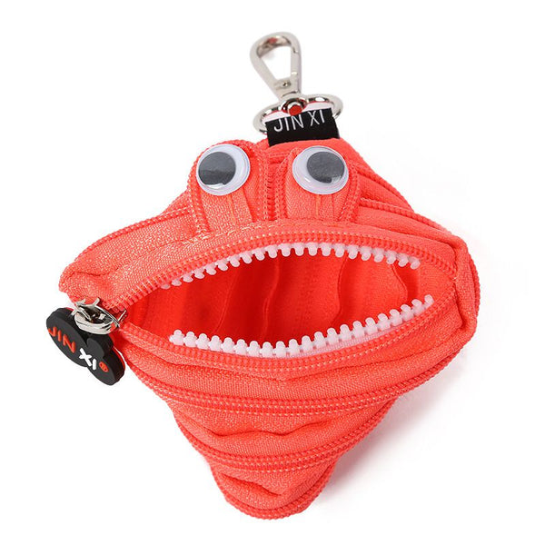 Creative Zipper Design Bright Color Cartoon Wallet