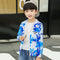 Boys Camouflage Print Hooded Sun Protection Clothing